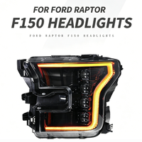 Ensemble de phares à LED à quatre lentilles avec clignotants DRL de remplacement pour Ford F150 Raptor 2015-2021