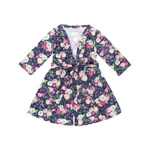 Batas Largas de Seda Láctea <span class=keywords><strong>con</strong></span> Estampados Personalizados para Mujer, Vestidos Florales de Maternidad, Mantas para Bebé, Envolturas, Set de Diademas, Pijamas para Adulto <span class=keywords><strong>con</strong></span> Cinturón - Product Image 5