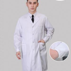 <span class=keywords><strong>Camice</strong></span> Bianco Unisex da Medico a Maniche Lunghe, <span class=keywords><strong>Camice</strong></span> Protettivo Chimico per Studenti Universitari, Uniforme da <span class=keywords><strong>Infermiere</strong></span>, Abbigliamento da Lavoro per Ospedali - Product Image 2