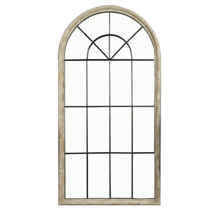 INNOVA HOME ferme style campagnard décoratif <span class=keywords><strong>shabby</strong></span> chic suspendu <span class=keywords><strong>grand</strong></span> <span class=keywords><strong>miroir</strong></span> de sol encadré arc en bois fenêtre <span class=keywords><strong>miroir</strong></span> mural - Product Image 6