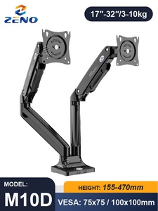 Zeno M10 17 "-35" <span class=keywords><strong>support</strong></span> de moniteur universel inclinable pivotant écran unique LCD ordinateur moniteur unique <span class=keywords><strong>support</strong></span> de bureau bras de montage de moniteur - Product Image 6