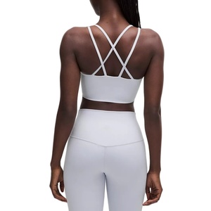 Soutien-gorge de sport à fort maintien pour femmes, vente en gros directe d'usine, toucher doux, pour la gym, le fitness, le sport, grande taille, style simple - Product Image 3