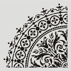 Plantilla de papel pintado DIY personalizada, muebles de suelo, plantilla de pintura de pared Wisps, regla de encaje, plantilla de dibujo reutilizable - Product Image 6