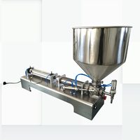 Équipement de remplissage à piston de qualité alimentaire à volume réglable pour la production de sauces, de miel et de confitures