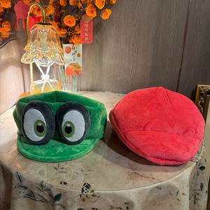 Venta al por Mayor de <span class=keywords><strong>Gorra</strong></span> de Peluche Roja y Verde de 22x25 cm para Disfraz de Princesa Odisea - Product Image 6