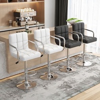 Chaise Ba Zhou prix d'usine hauteur réglable avec accoudoirs dossier bas tabourets de bar tabourets de bar chaise de bar