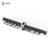Máquina de corte láser de fibra CNC de tres mandriles con control Cypcut, riel guía HIWIN, refrigeración por agua, programable, compatible con DXF/PLT/AI para metal