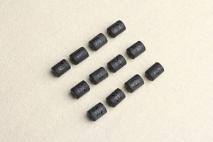 Horóscopo Constelación Signo del zodiaco Color negro Tubo de vidrio mate Cuentas Encanto DIY Fabricación de joyas - Product Image 5