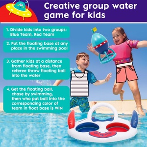 PVC <b>Inflatable</b> UFO Toss <b>Game</b> Toy Pool Float 80*60 CM for Kids Indoor Yard Playing <b>Game</b> Outdoor Beach Party Fun - Product Image 4