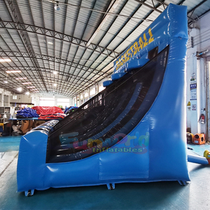 Kids outdoor carnival party interactive play <b>games</b> commercial <b>inflatable</b> basketball shooting goal - Product Image 2