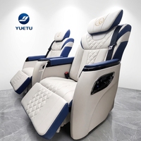 Siège auto en cuir personnalisé, électrique, VIP, luxe, inclinable, chauffant, massant, pivotant pour MPV, van, limousine, camping-car