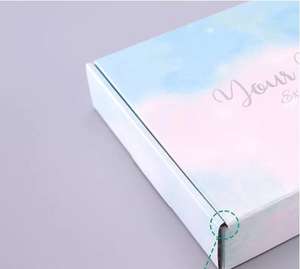 Fabricant de boîte avec logo personnalisé pour vêtements pantoufles cosmétiques carton ondulé cadeau papier enveloppe en relief boîte d'expédition pour chaussettes - Product Image 6