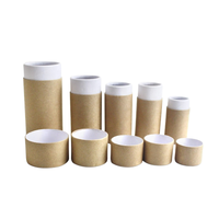 Emballage en tube de papier kraft FSC sur mesure, boîte cylindrique de qualité alimentaire avec logo pour thé, café, cosmétiques, cadeaux