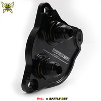 Adaptor Radiator Pendingin Transmisi Hitam Berkualitas Tinggi Baru Aluminium Alloy 6061-T6 IS250 IS350 Mark X 6AT BRZ 2012 BB-TCA-117