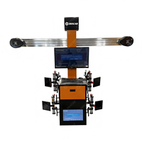 Equipo de Alineación de Ruedas para Automóviles con Pantalla Doble, Máquina de Alineación de Neumáticos Económica de Fábrica para Taller y Garaje