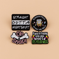 En gros, épingles en émail amusantes pour infirmières, épingles de revers médicales personnalisées, badges broches mignons pour médecins, faible MOQ, pour sacs à dos