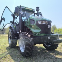 Tracteur diesel haute performance avec cabine fermée pour les opérations agricoles