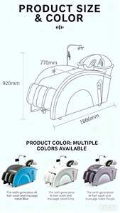 เครื่องสระผมพร้อมนวดตัว AuraCare HM-01 AI แบบเสียบปลั๊ก - Product Image 3
