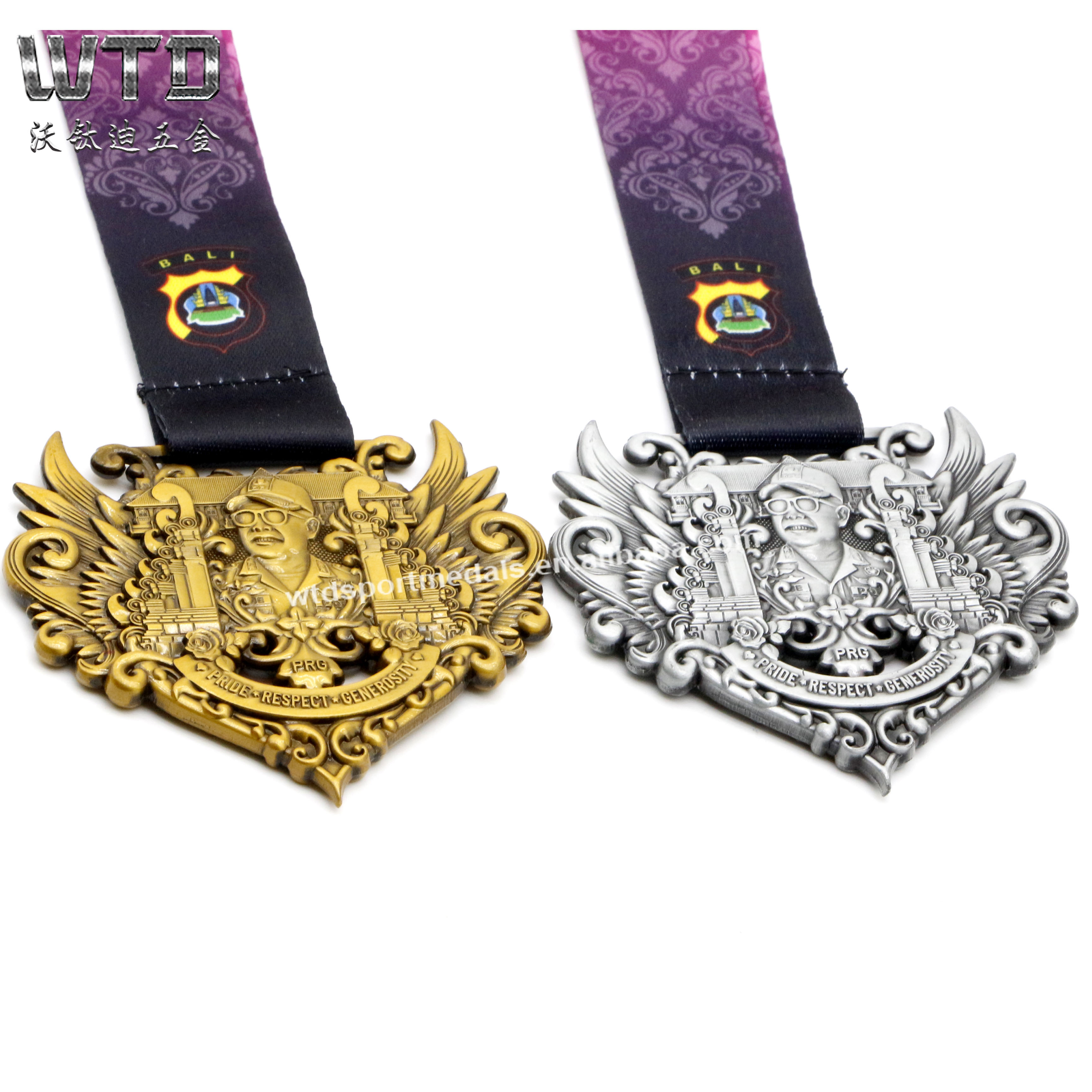 Promotion cheap OEM design zinc alloy Metal Marathon Running Gold Sports Medal