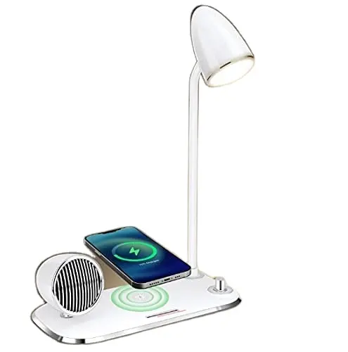New design LED Desk Lamp with Wireless Charger USB Charging Port for Eye-Caring Office Bedside Lamp