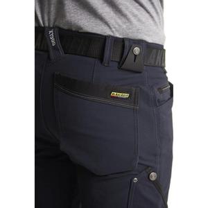 BLAKLADER - 198916448699C58 Pantalon Craftsman extensible dans les 4 sens sans poches à clous X1900 Pantalon de travail bleu marine/noir - Product Image 4
