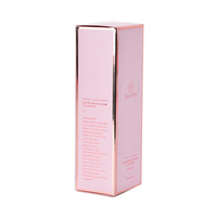 Boîte de maquillage pour cils personnalisée en gros, blanc pur, avec logo, recyclable, doublure en éponge, pelliculage mat, dorure à chaud/estampage/gaufrage