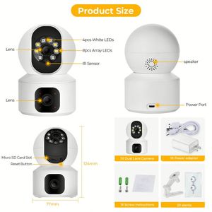 Cámara <span class=keywords><strong>de</strong></span> <span class=keywords><strong>Seguridad</strong></span> con Audio Bidireccional para Interiores, Certificación CE, Cámara Inteligente <span class=keywords><strong>Wifi</strong></span> P/T (Sin Puerto LAN), Enchufe <span class=keywords><strong>de</strong></span> Alimentación Tipo C, 360° - Product Image 6