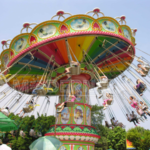 Gran Atracción de Feria de Diversiones al Aire Libre de Acero y Fibra de Vidrio, Columpios, Sillas Voladoras, Certificación ISO CE, En Venta 36 - Product Image 6