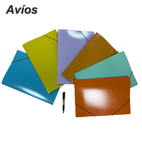 Carpeta de Archivo con Banda Elástica, Organizador de Documentos, Almacenamiento de Papelería de Oficina, Clasificador de Datos, Archivador de Palanca