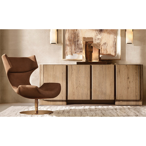 <strong>Modern</strong> Solid Wood <strong>Buffet</strong> Cabinet 4 Door <strong>Sideboard</strong> for Dining Room Furniture - Product Image 6
