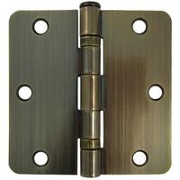 Charnière à roulement à billes US5 finition laiton antique, 3,5"x3,5", à axe détachable et réversible, charge stable, pour porte en bois de chambre - Vente chaude