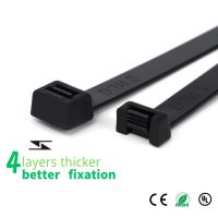 3.6*350mm PA66 serre-câble en plastique fermeture éclair attache fil sangle Nylon serre-câble fabricant en gros couleur blanc intelligent