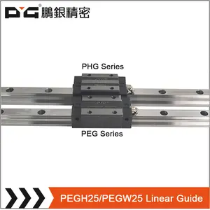 Professional linear slide guide PEGH25mm square /flange block for linear motion system