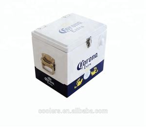 Nevera retro de <span class=keywords><strong>15</strong></span> <span class=keywords><strong>litros</strong></span> para fiesta de hielo, nevera de <span class=keywords><strong>vino</strong></span> de metal, regalo promocional, nevera de <span class=keywords><strong>vino</strong></span> - Product Image 2