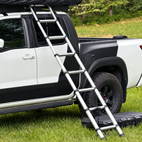 Échelle télescopique en aluminium OEM, pliable et portable, capacité de charge de 150 kg, pour camping-car, grenier, maison et camping