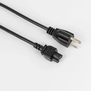 Cabo de alimentação CA cabo de alimentação cabo de extensão resistente para PC C5 América padrão plugue inteligente americano de 3 pinos 3 pinos comercial 20a