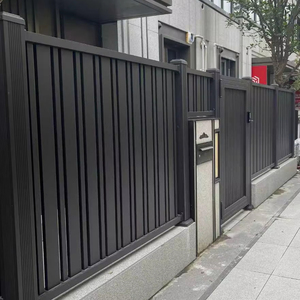 Hiện Đại Nhôm Slat Hàng Rào Hệ Thống 6 Ft Có Thể Thu Vào Trượt Louver Cổng Hàng Rào Cho Nhà Ở Và Sử Dụng Nhà - Product Image 1