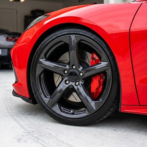 Rines Bku Forged 5x120.65 de Fibra de Carbono para Chevrolet <span class=keywords><strong>Corvette</strong></span> C8 C7 C6 C5 Z06 <span class=keywords><strong>ZR1</strong></span> de 19, 20 y 21 Pulgadas, Rines de Aleación en Negro Brillante - Product Image 1