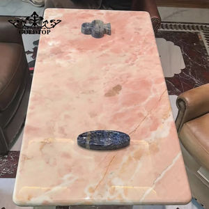 Losas de Mármol Rosa Aurora Goldtop, Naturales y Pulimentadas, para Encimeras, Mesas de Vanidad, Pisos, Mesas de Comedor, Mesas de Centro, Hoteles y Villas - Product Image 5