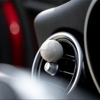 Diffuseur de parfum de luxe en alliage pour grille d'aération, rechargeable, personnalisé, pour voiture, en bois et métal, parfum unique