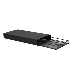 Support de tiroir pour capsules de café <span class=keywords><strong>Nespresso</strong></span>, 40 pièces de stockage de fil de maille métallique de fer de revêtement de poudre noire de cuisine - Product Image 4