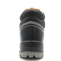 Chaussures de sécurité professionnelles en cuir noir certifiées CE S3 OEM, avec embout en acier, anti-perforation, antistatiques, résistantes à l'huile et antidérapantes, semelle en PU pour hommes