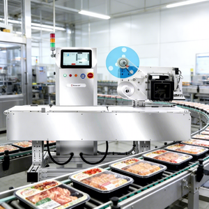 Machine d'étiquetage universelle de qualité alimentaire, facile à utiliser, machine d'étiquetage d'autocollants, machine d'étiquetage alimentaire - Product Image 1