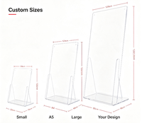 Modèle en acrylique personnalisé pour livres/papiers/dépliants en magasin/exposition/bureau, présentoir en acrylique transparent PMMA léger multi-formes