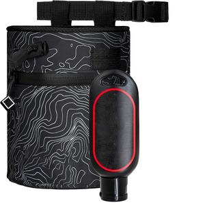 High Quality 2 Zippered Pockets Brush Holder Special Purpose Rock Climbing Bouldering <strong>Chalk</strong> <strong>Bag</strong> With Drawstring Closure - Product Image 1