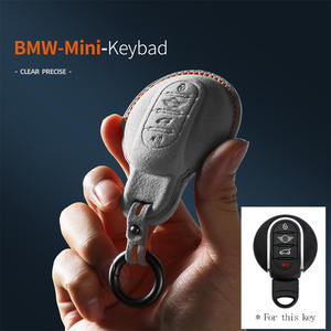 Organisateur de clés en cuir suédé en gros, étui pour clé de voiture intelligente, housse de protection compatible avec <span class=keywords><strong>BMW</strong></span> MINI - Product Image 2