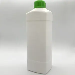 批发方形塑料HDPE 500毫升1000毫升1L塑料容器38毫米洗洁精用瓶颈消毒瓶