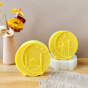Moule en silicone Lune de l'Aïd al-Fitr pour bougies, décorations du Ramadan, moule de moulage pour cadeaux, fournitures de <span class=keywords><strong>fabrication</strong></span> de bougies d'aromathérapie DIY - Product Image 6