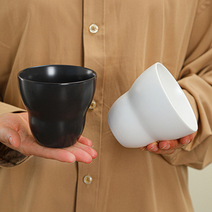Custom Matte Black Cappuccino <b>Cup</b> No Handle Ceramic Latte Mug <b>Espresso</b> Coffee <b>Cup</b> - Product Image 4