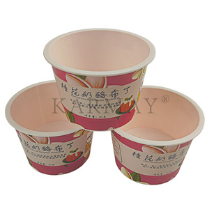 80g 3.3OZ pudding packaging plastic cup Mini IML cup Scooping ice cream <b>dessert</b> cup factory supplier Round sundae Bowls - Product Image 6
